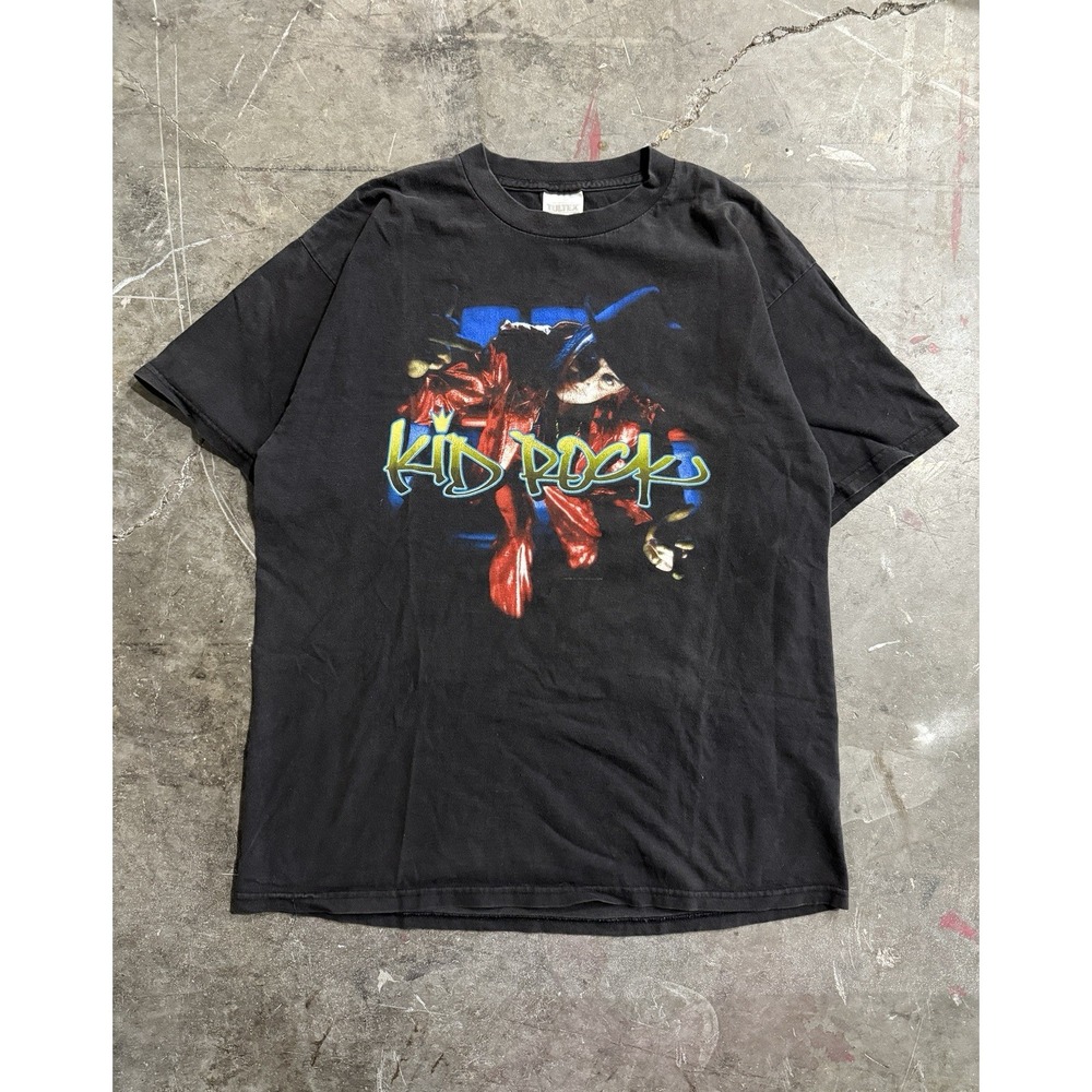 Vtg 1999 Kid Rock Devil Without A Cause‎ Band Tour Shirt Tultex Label XL Black